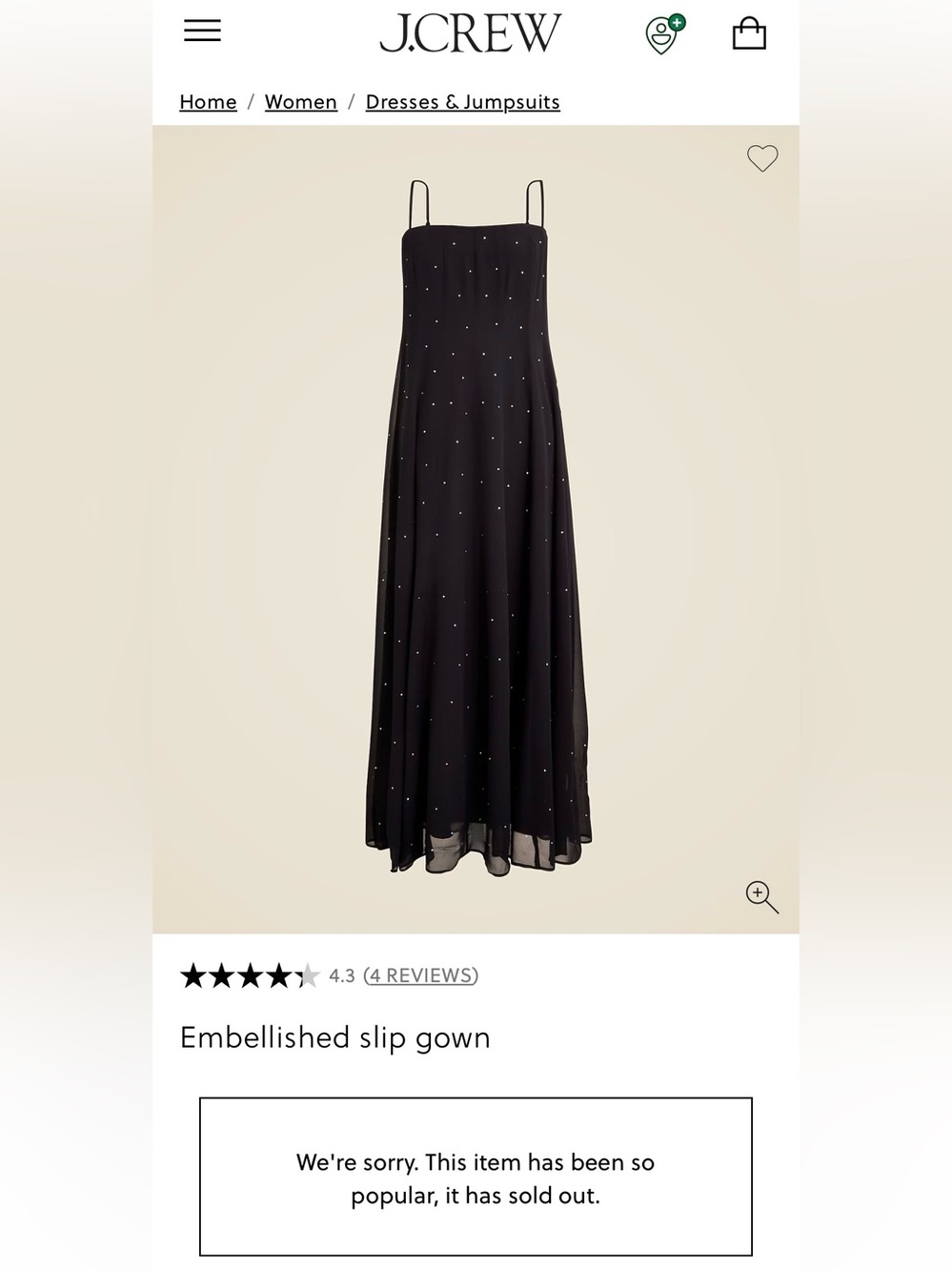 J. Crew Embellished Slip Gown - Picture 6 of 6